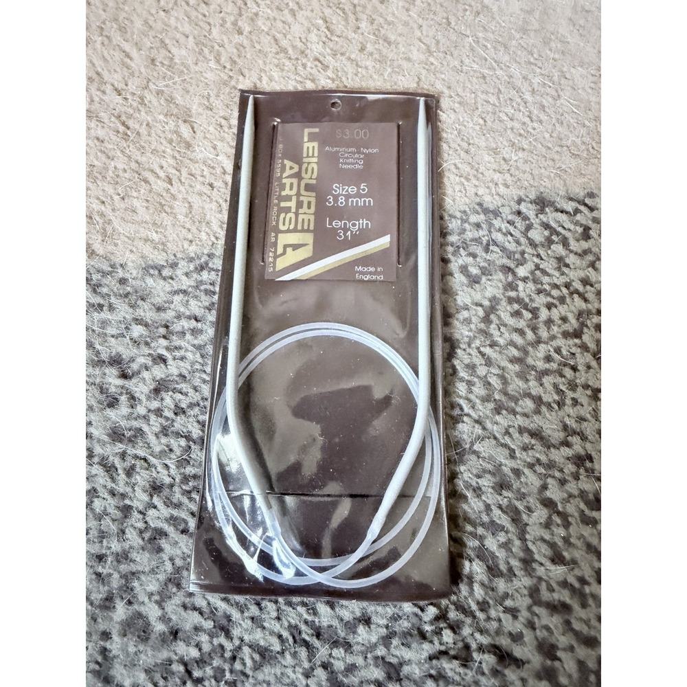 Leisure Arts Circular Knitting Needle Size 5.  3.8 mm.    31 in NIP